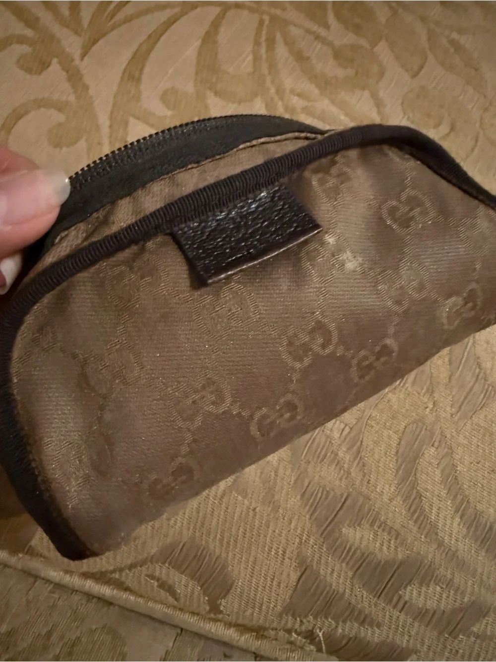 Vintage Gucci GG Canvas DressCosmetic Pouch - Model 138044 preloved